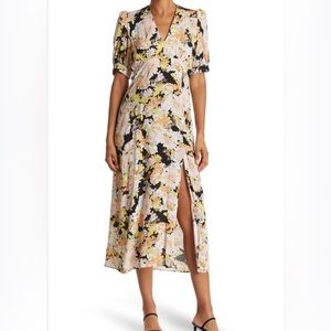 Topshop floral midi dress
